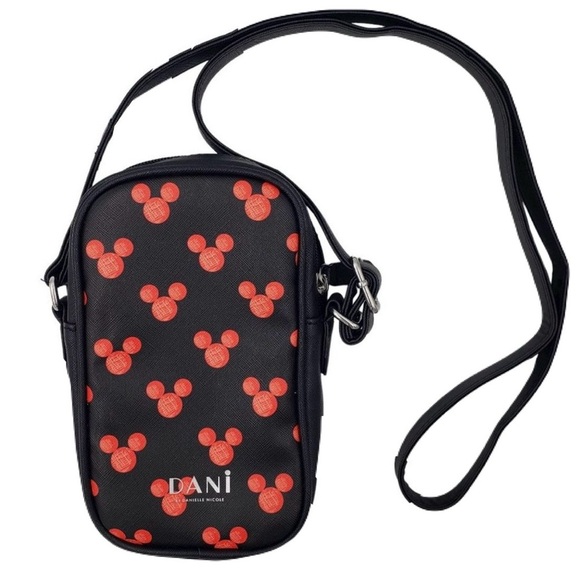 Danielle Nicole Disney Mickey Mouse Crossbody Bag Black EUC - Picture 13 of 13